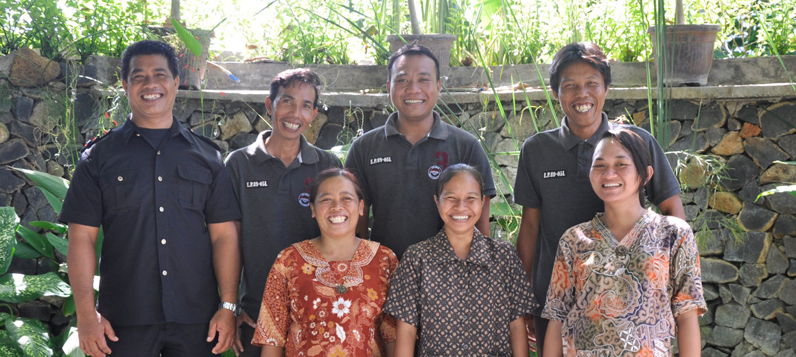 Bali villa Shanti staff